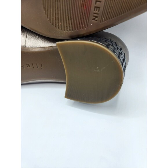 Anne Klein Kimbra Womens Leather Pointed Toe Block Heel Pumps Shoes size 8.5 M - Picture 10 of 11